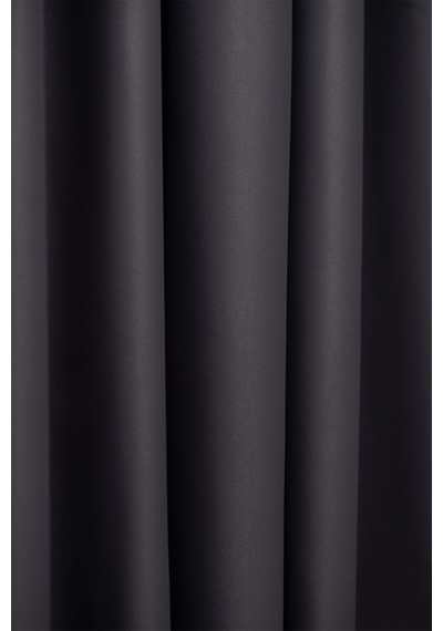 Lunet 140x270 Cm 2 Adet Blackout Fon Perde Antrasit