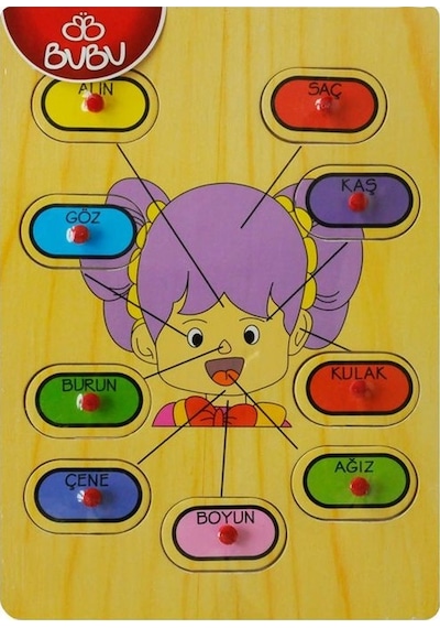 Bubu Ahşap Puzzle Yüz 30X21,5X0,8 Cm