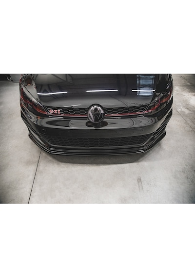Vw Golf 7.5 Gtı Tampon Ön Lip Parlak Siyah Plastik Ön Ek Karlık 2017 2018 2019 2020 2021 Karlık+bodykit+ek