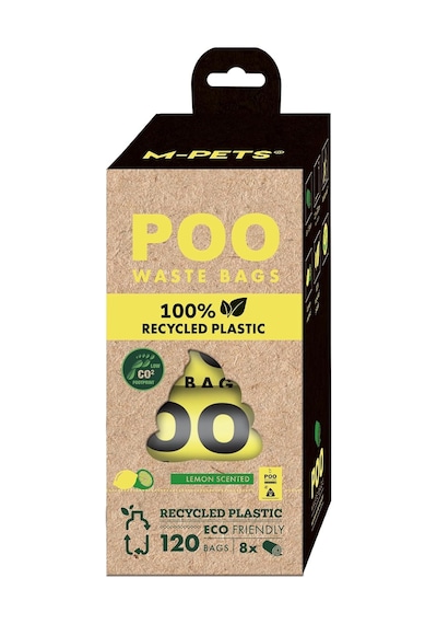 Poo Recycled Dışkı Poşeti Limon Kokulu 8x15 Yaprak