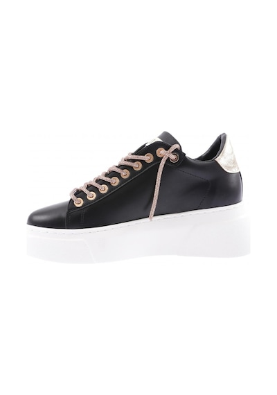 Dgn Es854-23y Kadin Kalin Taban Silver Taş Bağcikli Sneakers Ayakkabi ES854-2007-R1534 Siyah