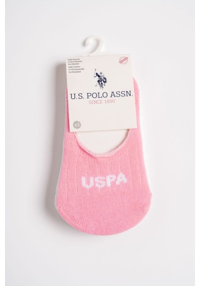 U.S. Polo Assn. U.s. Polo Assn Bebek Kız Bebek Pembebeyazgri Bebek Corap Pembe/beyaz/gri
