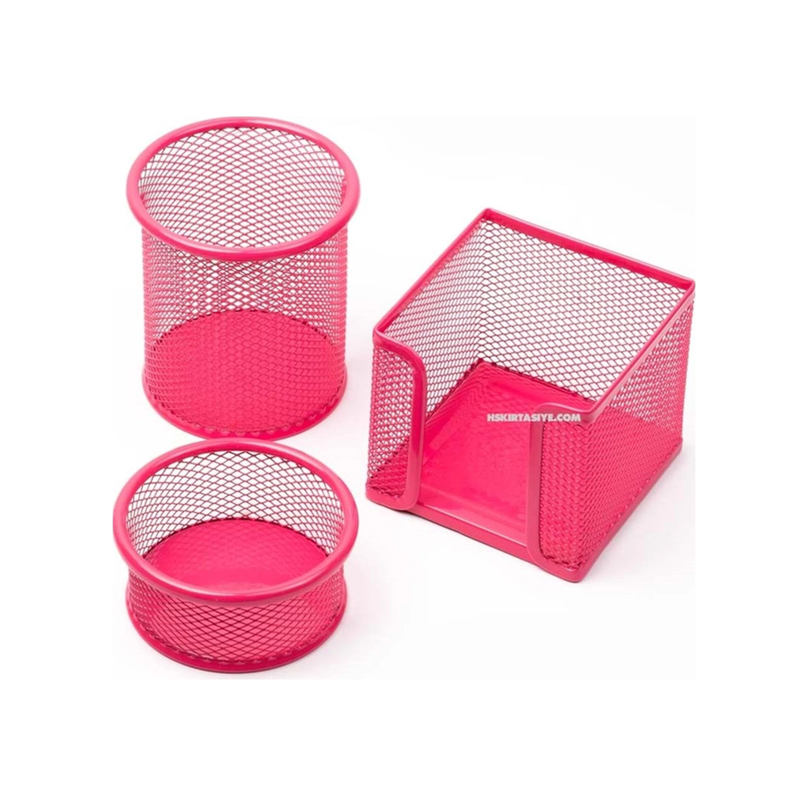 Metal Masa Setı - 3 Parca Masa Setı Pembe Diğer