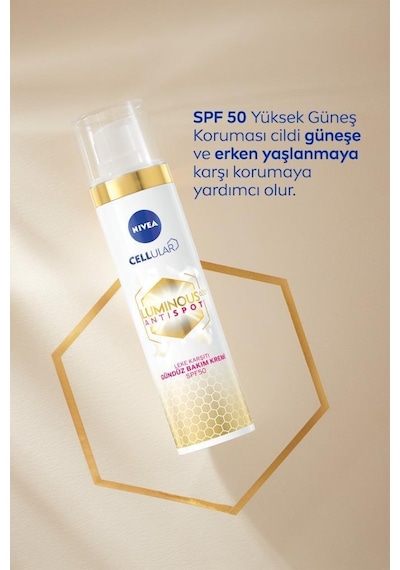 Nivea Luminous630 Kolajen Tetikleyici Leke ve  Serum 30 ML + Leke  Gündüz Bakım Kremi SPF50 50 ML