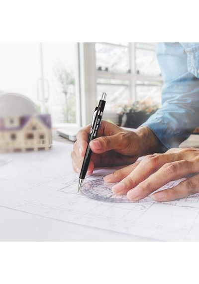 Pentel Teknik Çizim Ve Yazı İçin Mekanik Kurşun Kalem, 0.5 Mm, Yeşil, Orijinal Kutusunda Genel