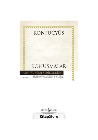 Kitapstore Konuşmalar (Karton Kapak) / Konfüçyüs