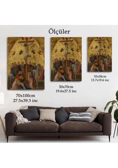 Fra Angelico Çarmıha Geriliş Tablosu, Çaucifixion Jesus Christ -6396