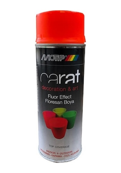 Motip Carat Fosforlu Turuncu Floresan Boya Motip Carat Fosforlu Turuncu Floresan Boya
