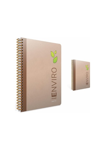 73587 Defter A4 Envıro Spiralli Kraft 100 Yaprak Çizgili 1791