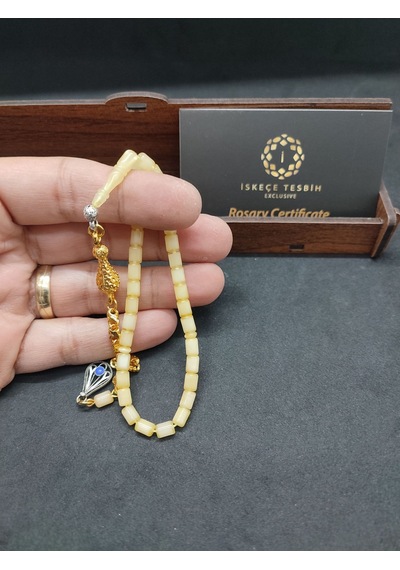 475 Ayar Gümüş Püsküllü 4 Parmak Küçük Boy Kalingrad White Amber Açık Gri 97216246