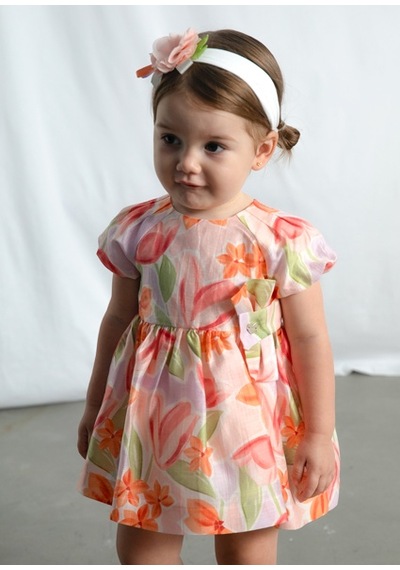 Mayoral Kız Bebek Çiçek Desenli Elbise Pembe - 01909