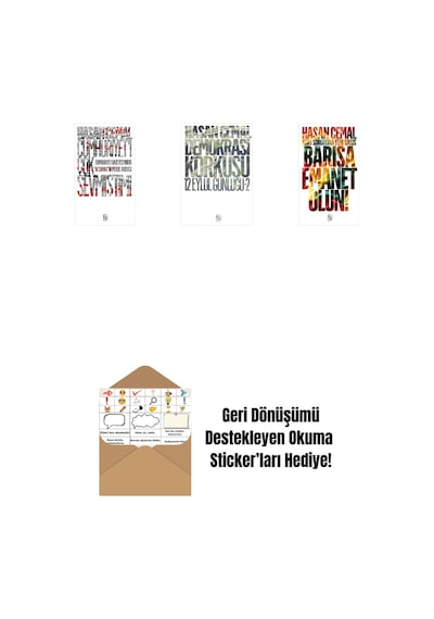 Cumhuriyet'i Çok Sevmiştim + Demokrasi Korkusu + Barışa Emanet Olun + Okuma Sticker'ları