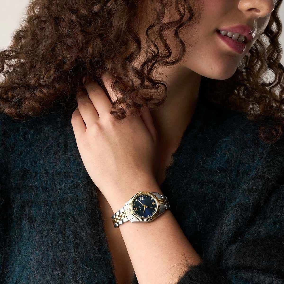 Fossil Fes5443 Kadın Kol Saati Metalik Gri