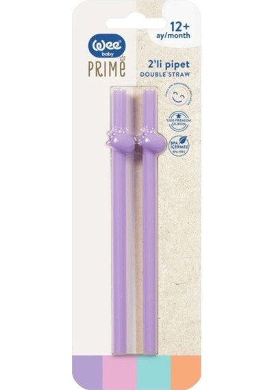 Wee Baby 929 Prime Pipet Silikon Ikili Mor