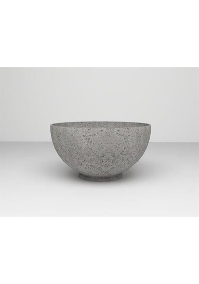 Nuano Consept Krater Serisi Yuvarlak Saksı Açık Gri 80x40