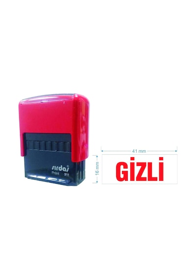 "gizli" Yazılı Kaşe