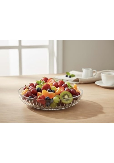 Fenomen Cam Kase - 24 Cm - Meyvelik - Salata Kasesi Çok Renkli