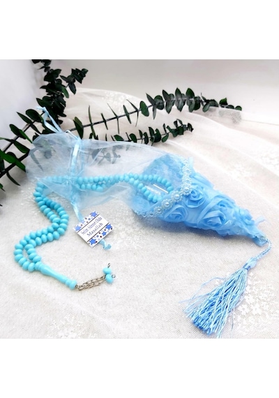 Çiçekli Külah Plastik Tesbihli Bebek Mevlüt Hediyelik 20 Adet