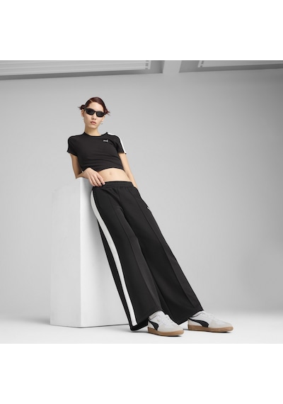 Puma T7 Low Rise Relaxed Track Siyah Kadın Eşofman Altı Siyah