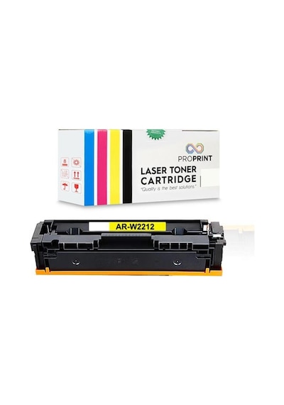 Hp 207X-W2212X 2.450 Sayfa Çipsiz Sarı Uyumlu Toner-M255Nw