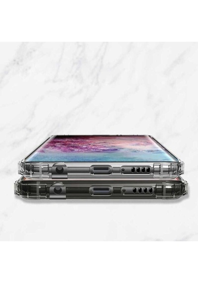 Galaxy Note 10 Plus Kılıf Zore Nitro Anti Shock Silikon Renksiz