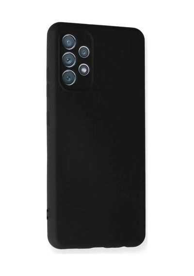 Newface Samsung Uyumlu - Galaxy A32 Kılıf Nano İçi Kadife Silikon - Siyah