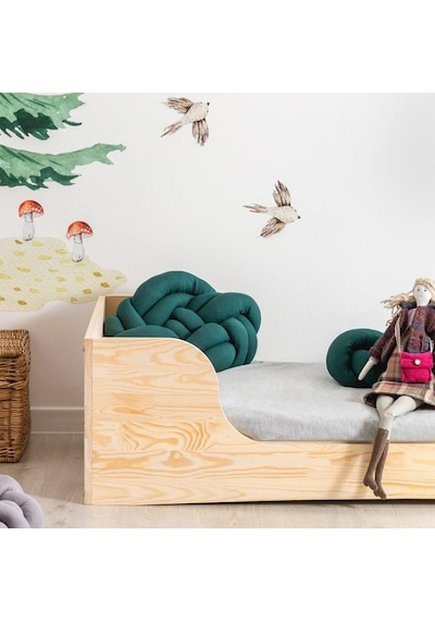 Markaawm Markaawm Montessori Yatak Ahşap Bebek Karyola Çocuk Yatak Akçaağaç