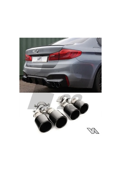 Bmw G30 Ekzoz Ucu Parlak Karbon 4lü Sağ Ve Sol Bmw M Model 90mm