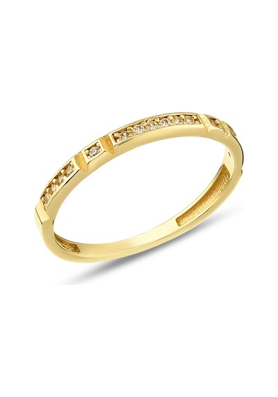 Debora Jewelry 14 Ayar Altın Yarım Tur Yüzük