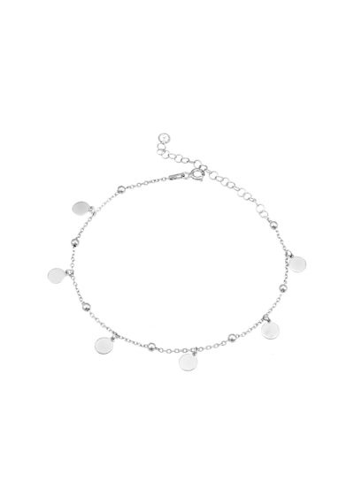 Brezza Lusso Jewelry Pullu Sallantılı Gümüş Kadın Ayak Halhal Gümüş