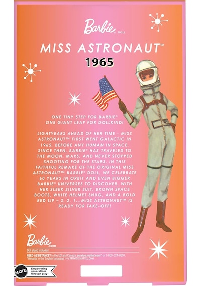 Barbie Astronot 60. Yıl Dönümü Nostaljik Bebek