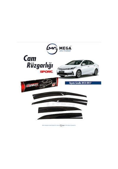 Toyota Corolla Uyumlu 2013-2018 Arası Mugen Tip Cam Rüzgarlık Sunplex