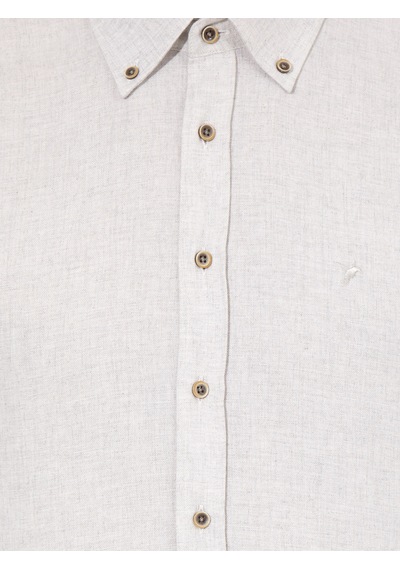 Cacharel Taş Slim Fit Uzun Kollu Gömlek Gri