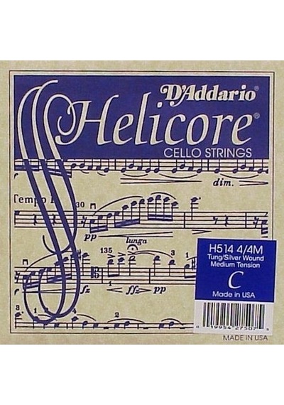 Daddarıo H514 Cello Tek Tel. Helıcore. C-Do. Long Scale. Medıum