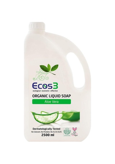 Ecos3 Organik Aloe Vera Özlü Parabensiz Sıvı Sabun 1 X 2500 Ml