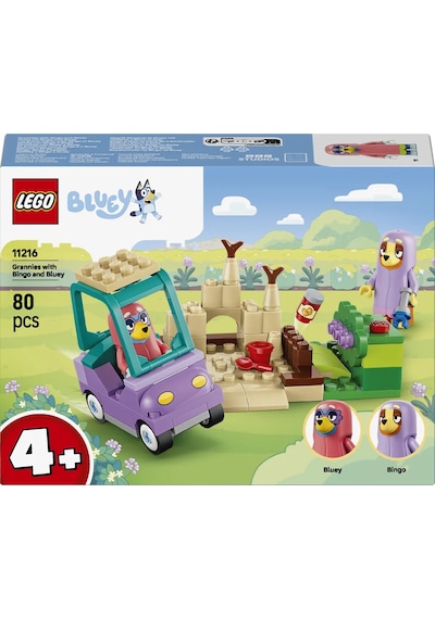 LEGO® Bluey Büyükanneler ile Bingo ve Bluey 11216 - 4 Yaş ve Üzeri Çocuklar için Minifigür İçeren Oyuncak Yapım Seti (80 Parça)
