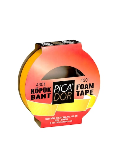Çift Taraflı Köpük Bant 19mmx5m Askılı Ko002 Diğer