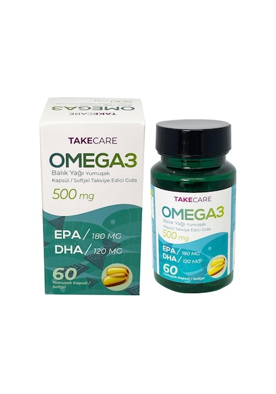 Takecare Omega 3 Balık Yağı 500 Mg 60 Softjel