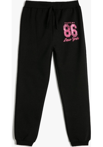 Koton Jogger Eşofman Altı Beli Bağlamalı Sim Baskı Detaylı Siyah 4skg40031ak 4SKG40031AK999 Siyah Koton Jogger Eşofman Altı Beli Bağlamalı Sim Baskı Detaylı Siyah 4skg40031ak 4SKG40031AK999 Siyah