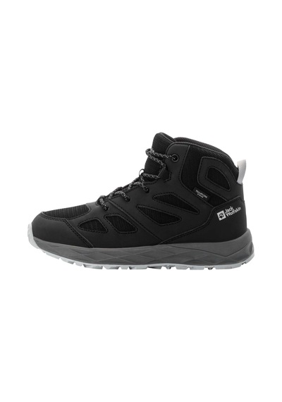 Jack Wolfskın Jack Wolfskin Woodland 2 Texapore Mid K Unisex Çocuk Gri Bot 6350 Antrasit