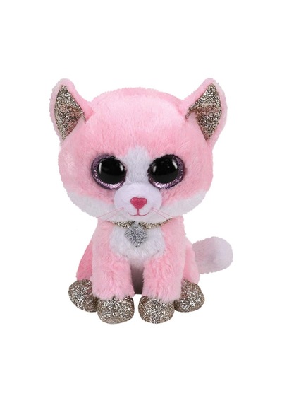 Ty Beanie Boo Fiona Pembe Peluş Kedi 15 Cm