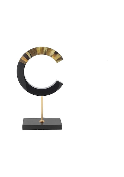 Siyah Gold Harf Obje 29x11x51 Cm