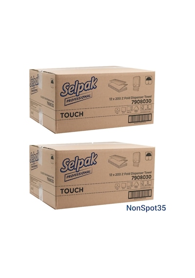 Professional Touch Z Katlama Dispenser Havlu 200'lü 24 Paket 20x24 Cm