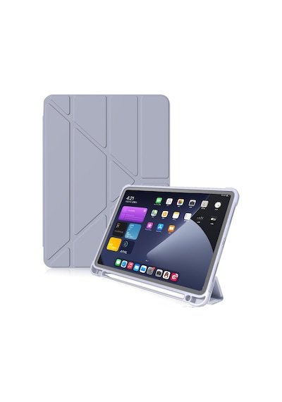 Apple Uyumlu iPad, Pro 11 4. Nesil 2022 Kılıf Kalem Bölmeli Trifolding Case