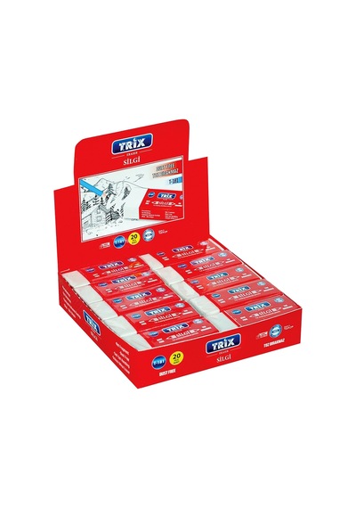 Diyarı Fırsat Tozsuz Beyaz Silgi Büyük Boy 20'li Paket