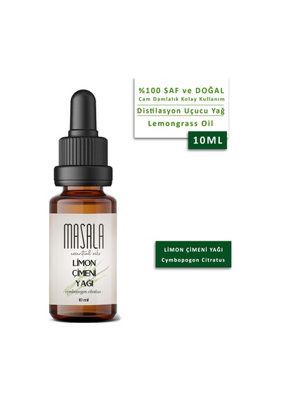 Masala Limonçimeni Yağı 10 ML - (Lemongrass Essential Oil) Limon Otu