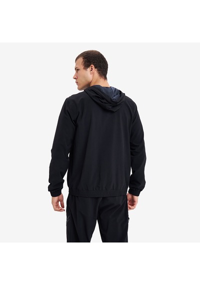 Lescon Siyah Erkek Fermuarlı Kapüşonlu Sweatshirt 26n-1102