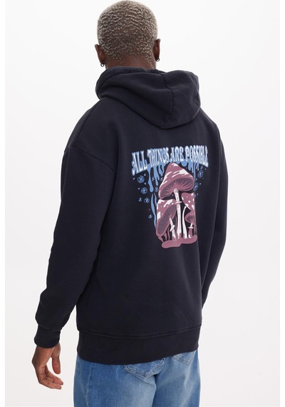 The Crow Possıble Siyah Hoodıe Sweatshırt Siyah