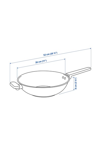 Ikea Middagsmat Wok Tava 28 Cm Gümüş