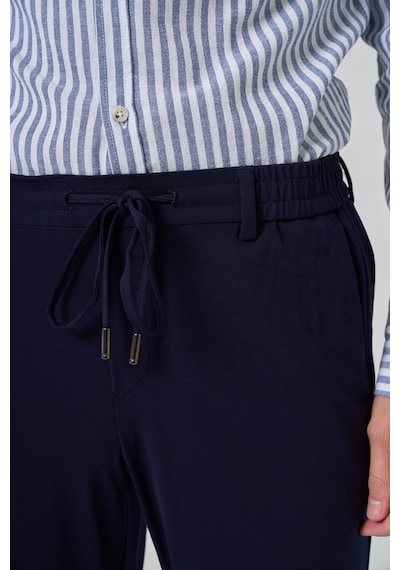 Morven Erkek Lacivert Örme Trend İpli Slim Fit Jogger Pantolon 26ms003004200 Lacivert